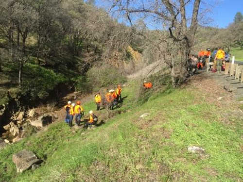 A Lake County Search and Rescue team at the scene of a search for Mark Albee of Hidden Valley Lake, Calif., on Sunday, February 15, 2015. Photo courtesy of the Lake County Sheriff's Office. 021515albeebodyfound