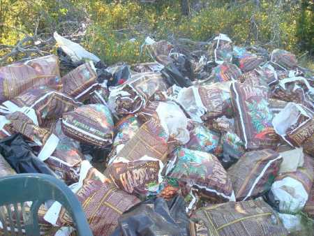 Bags of potting soil located at a marijuana grow in the Jerusalem Valley area of Middletown, Calif., on Friday, May 9, 2014. Lake County Sheriff's Office photo. 051314pottingsoil