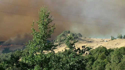 Wayne Caldwell took this picture of the Black Fire in Mendocino County, Calif., on Saturday, September 13, 2014. 091314caldwellfire