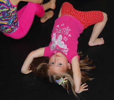 One of Danita Shook's little cheerleading students. Courtesy photo. cheerleaderstumbling