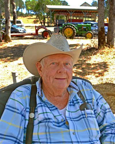 Mike Salter, local historian to be featured at the July Ely Living History event, shown enjoying himself at the Lake County Historical Society annual picnic held at the Ely Stage Stop & Country Museum in Kelseyville, Calif., on Sunday, June 21, 2015. Photo by Greg Blinn. mikesalterelystagestop1