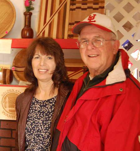 Joanne Breton and Ron Raetz and among the community members in Upper Lake, Calif., who continue to work hard on the project to bring lights to the Upper Lake High School football field. Photo by John Lindblom/Lake County News. raetzbretonlights