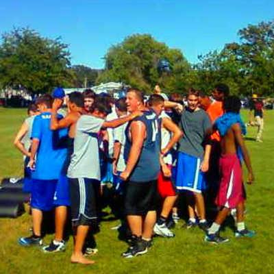 The Lower Lake High School football team is getting an infusion of new enthusiasm thanks to its coaching staff. Photo by Rich Mellott. 082012llfootballgroup