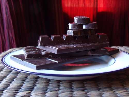 Because chocolate stimulates endorphin production, giving a feeling of pleasure, its effects are often compared to being in love. Photo by Esther Oertel. 020611 veggie girl - chocolate 1