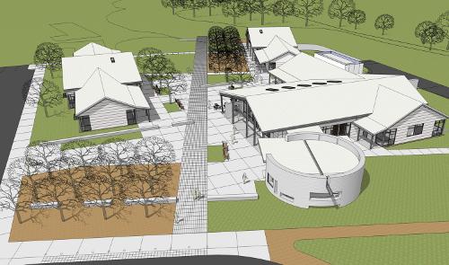 An artist's rendering of the new Mendocino College Lake Center in Lakeport, Calif. Courtesy of Mendocino College. 121312mendocinocollegelakecenter500px