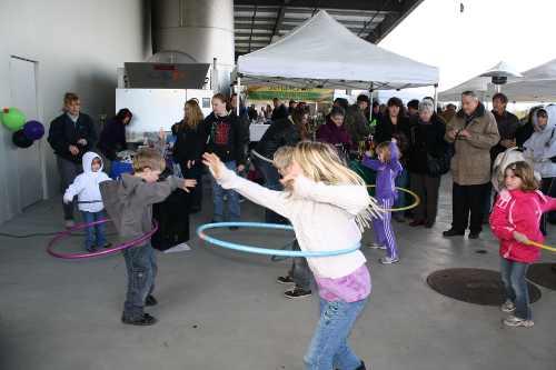 Contestants hula hoop for prizes at the 2012 Kelseyville Olive Festival in Kelseyville, Calif. Courtesy photo. 2012kofhulahoop