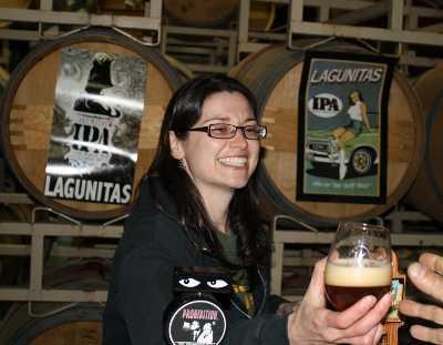 Livia Kurtz pours samples of donated beer at the 2012 Kelseyville Olive Festival in Kelseyville, Calif. Courtesy photo. 2012koflivia