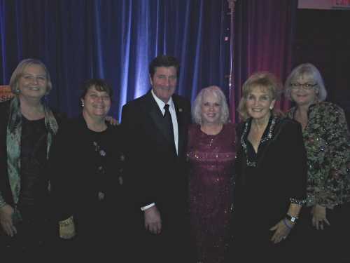 From left to right, Joy Swetnam, Deb Clarke, Congressman John Garamendi, Wanda Harris, Patti Garamendi and Judy Conard at the Democratic California Bash on Monday, January 21, 2013, in Washington, DC. Photo by Isabel Kurtovich. inauguralgaramendi