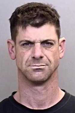 Matthew Alan Labrash, 38, of Lakeport, Calif., was arrested in Ukiah, Calif., on drugs and weapons charges on Friday, November 23, 2012. Mendocino County Jail photo. 112312labrashmugshot