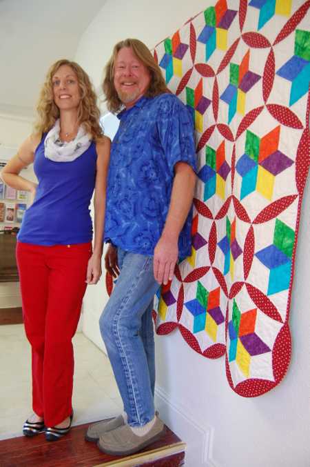 Keith Wentworth and Rachel Robison of the Community Care HIV/AIDS Program in Lower Lake, Calif., are working to raise $16,000 at this year's AIDS Walk in order to continue to provide services to those with AIDS and HIV. Photo by John Lindblom. aidwalkrobisonwentworth