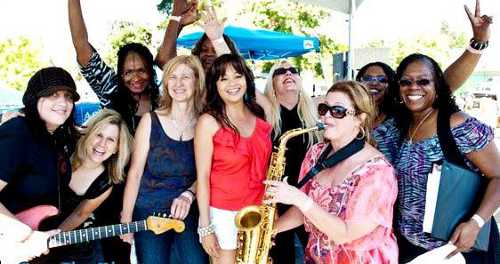A talented group of women will perform the blues at the Blue Wing Saloon in Upper Lake, Calif., on Monday, September 2, 2013. Photo courtesy of the Blue Wing Saloon. bluesgal