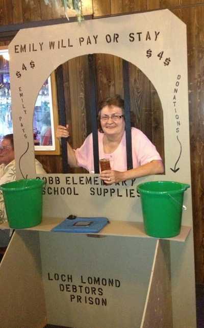 Emily Newfield, who owns the Loch Lomond Roadhouse in Loch Lomond, Calif., raised funds to give Cobb Mountain Elementary School students supplies to start off the 2013-14 school year. Courtesy photo. emilynewfield