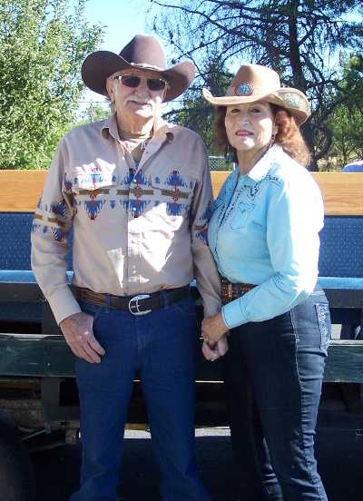 Pastors Joe Merritt and Jackie Hansen-Merritt recently received donations of pews and a baptismal pool from Hospice Services of Lake County for their new church in Spring Valley near Clearlake Oaks, Calif. Photo courtesy of Hospice Services of Lake County. pastorsmerritt