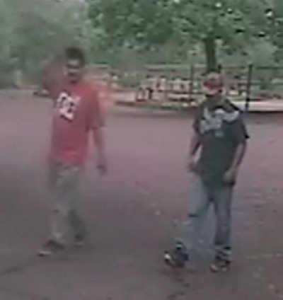 Two people of interest in a property theft in Kelseyville, Calif., on Wednesday, June 26, 2013. Photo courtesy of the Lake County Sheriff's Office. 062613junethefts2