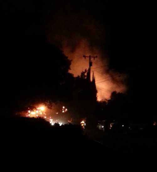 Carina Ruedas took this picture of a structure fire in Clearlake, Calif., between 11 p.m. and 11:30 p.m. Sunday, July 14, 2013. 071413ruedasclfire