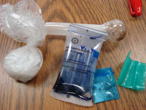 Drugs and drug paraphernalia seized during a traffic stop in Lake County, Calif., on Tuesday, July 16, 2013. Photo courtesy of the Lake County Sheriff's Office. 071613drugbust