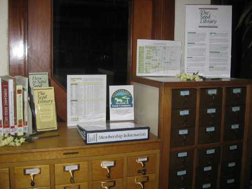 The new seed library in Covelo, Calif. Courtesy photo. coveloseedlibrary
