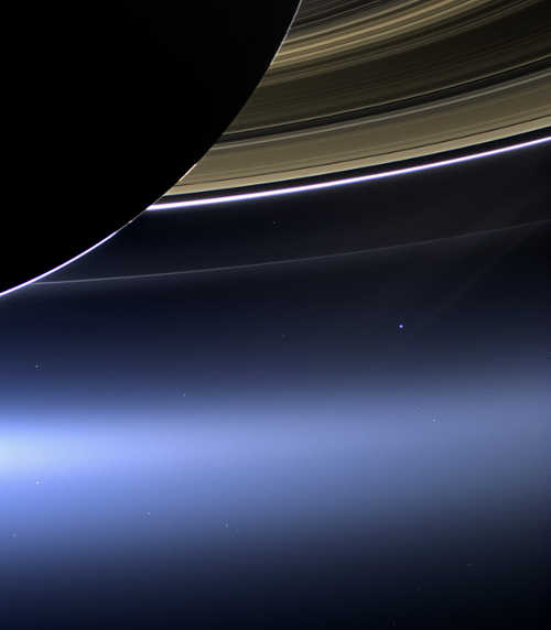 In this rare image taken on July 19, 2013, the wide-angle camera on NASA's Cassini spacecraft has captured Saturn's rings and Earth in the same frame. Image Credit: NASA/JPL-Caltech/Space Science Institute. saturnsrings