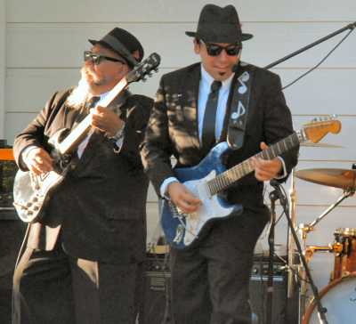 Paul and Rich Steward, known as “Twice As Good,” will headline the Blue Wing Blues Festival in Upper Lake, Calif., on Saturday, Aug. 3, 2013. Courtesy photo. twiceasgoodsuits