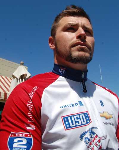 Denny Salisbury of Lake County, Calif., is carving out his own path of healing after returning from the war in Iraq with emotional and physical wounds. Photo by John Lindblom. dennysalsburyprofile