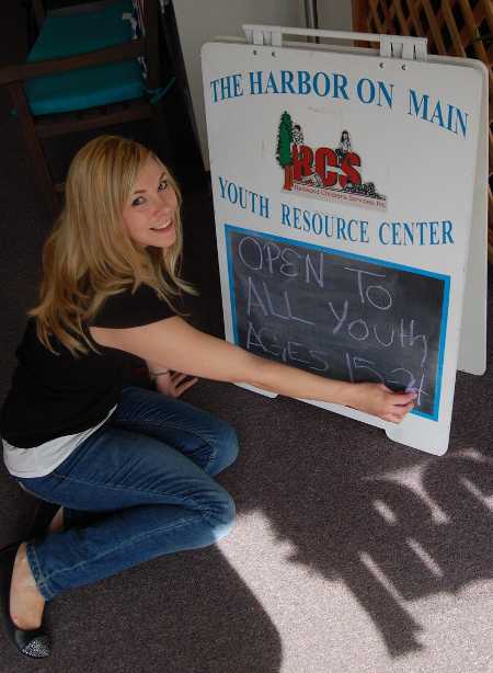 Jolene Chappel is youth resource director of The Harbor on Main, a storefront service for youth on Main Street in Lower Lake, Calif. Photo by John Lindblom. jolenechappelharbor