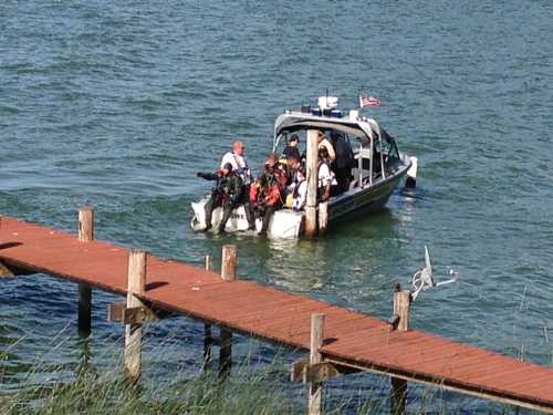 Sacramento Drowning and Accident Rescue Team members search for a missing Richmond, Calif., man whose body was found later on Wednesday, May 15, 2013. Photo by Rick Gunier. 051513bodyrecovered