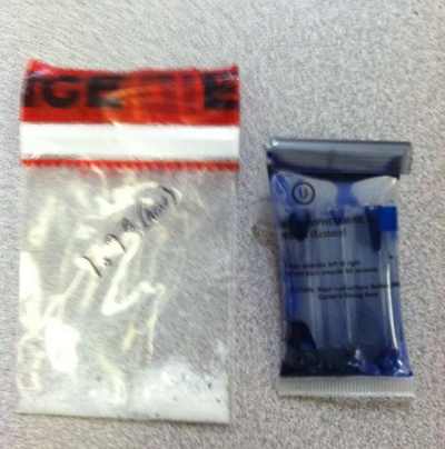 Methamphetamine found by a sheriff's deputy in a vehicle driven by Michael David Burroughs, 35, of Clearlake, Calif., on Saturday, August 31, 2013. Photo courtesy of the Lake County Sheriff's Office. 083113burroughsmeth