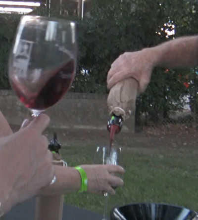 Blind tastings took place during the People's Choice Wine Awards at the Lake County Fair in Lakeport, Calif., on Saturday, August 31, 2013. Photo by John Jensen. 083113peopleschoiceglass