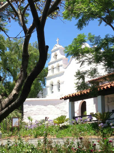 California's Mission San Diego. Photo by Bill Morgan. billmorgan1273