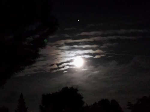 Casse Waldman-Forczek took this picture before the eclipse began on Monday, April 14, 2014. 041414cassemoon