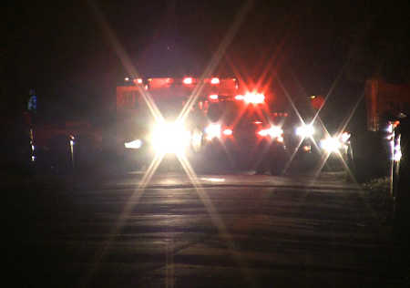 Northshore Fire personnel and Lake County Sheriff's deputies responded to the scene of a reported shooting on the night of Tuesday, April 22, 2014, in Lucerne, Calif. Photo by John Jensen. 042214shootinglucernefirstresponders