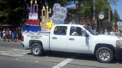 People Services participated in the Lakeport, Calif., Memorial Day Parade on Saturday, May 25, 2014. Photo by John Jensen/Lake County News. 052414paradepeople