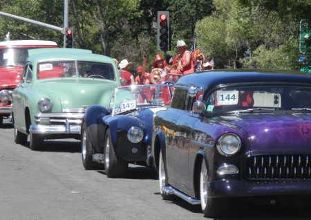 Lower Lake Daze Parade on Sunday, May 25, 2014, in Lower Lake, Calif., included a procession of classic cars. Photo by Denise Rockenstein. 052514paradeclassiccars