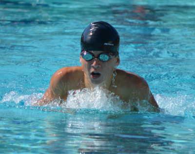 Nick Dobusch swam four personal bests at a swim meet in Ukiah, Calif., the weekend of Saturday, August 2, 2014. Courtesy photo. 080214channelcatsdobusch