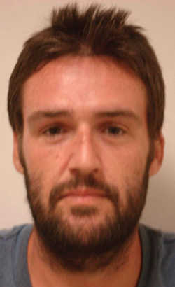 Richard William O’Keefe Jr., 32, of Clearlake Oaks, Calif., was arrested on Monday, August 4, 2014, for a burglary in Clearlake, Calif. He also is a suspect in a series of thefts in Clearlake in February 2014. Lake County Jail photo. 080414okeefemug