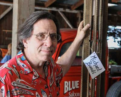 Outdoor metal works by architectural blacksmith and sculptor Michael Bondi will be featured at the Horticultural Happening in Upper Lake, Calif., on Saturday, April 26, and Sunday, April 27, 2014. Bondi works out of an industrial park in Richmond, Calif., and has been featured in the Wall Street Journal. Photo by Nathan DeHart. horthappbiondi