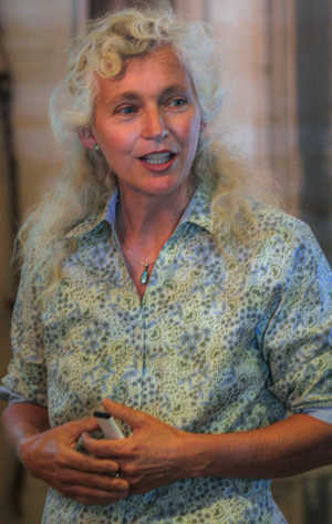 Kate Frey, Horticultural Happening guest speaker, will give a presentation in Tallman Hotel’s Riffe’s Meeting House on Saturday, April 26, 2014, at 11 a.m. titled, “Drought Tolerant Mania! It’s Time to Ditch the Lawn and Create Practical a Paradise.” Photo by Nathan DeHart. horthappfrey