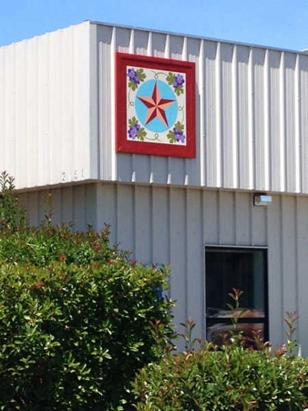 “Lone Star in the Vineyard” is the 62nd quilt block to be added to the Lake County Quilt Trail. It's located in Kelseyville, Calif. Photo courtesy of the Lake County Quilt Trail. lcqtlonestar