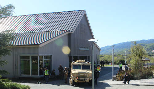 An active shooter training took place on the Mendocino College campus in Ukiah, Calif., on Wednesday, March 30, 2016. Photo courtesy of Mendocino College. 033016mcactiveshooter2