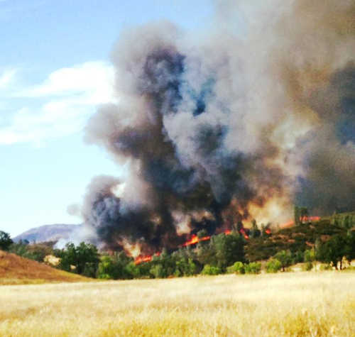 The Jerusalem fire burning south of Lower Lake, Calif., and northeast of Middletown, Calif. Photo by Tony Herrera. 080915jerusalemfiretonyherrera
