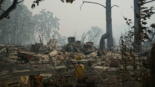 Destroyed structures on Wardlaw Street in Middletown, Calif., that were burned by the Valley fire. Photographed Sunday, September 13, 2015. Photo by Elizabeth Larson/Lake County News. 091315valleyfirewardlaw