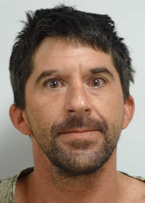 Steven Fredrick Worley, 36, of Whispering Pines, Calif., was arrested on Monday, September 14, 2015, for petty theft during a state of emergency, wearing identification to impersonate a police officer and removing, injuring or destroying any object of archaeological or historical interest or value. Lake County Jail photo. 091615worleymug