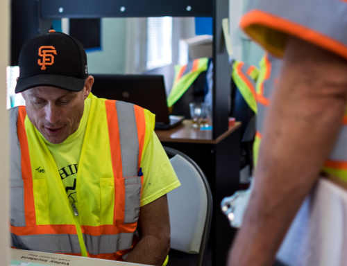 Todd Thalhamer, California Department of Resources Recycling and Recovery senior waste management engineer, is overseeing the debris cleanup in Lake County, Calif., following the Valley fire. He grew up in the county, in Middletown, Calif. Photo courtesy of the Department of Resources Recycling and Recovery. 100915calrecyclethalhamer
