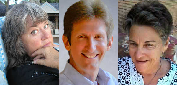 From left, Julie Adams of Julie Adams of Middletown, Bill Gottlieb of Cobb and Lourdes Thuesen of Lucerne have been named as the finalists to become the 2016-18 Lake County Poet Laureate in Lake County, Calif. Courtesy photos. 2016poetlaureatefinalists