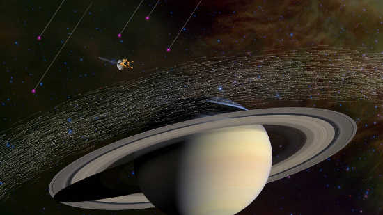 Of the millions of dust grains Cassini has sampled at Saturn, a few dozen appear to have come from beyond our solar system. Scientists believe these special grains have interstellar origins because they moved much faster and in different directions compared to dusty material native to Saturn. Credits: NASA/JPL-Caltech. cassiniextrasolardust