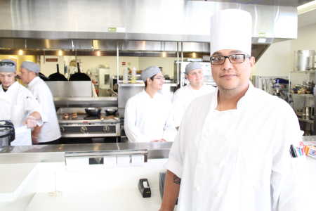 Woodland Community College Culinary instructor Chef Robert Cabreros (right) and the Culinary Club will host the Future Chefs of Lake County Competition on Friday, May 13, 2016, in Clearlake, Calif. Courtesy photo. chefcompetition