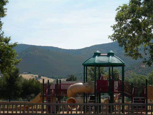 The playground at Kelseyville County Park in Kelseyville, Calif. Photo by Kathleen Scavone. scavonekvillepark2