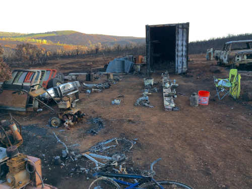 An area in the Ranchos near Hidden Valley Lake, Calif., that was burned by the Valley fire in September 2015. Photo by Charlie Breidenfield. valleyfireranchosburned