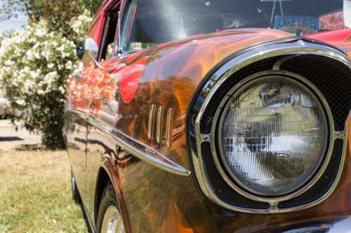 One of the many colorful classic cars at the 17th annual Show & Shine Car Show in Clearlake, Calif., on Saturday, July 2, 2016, in Clearlake, Calif. Photo by Kurt Jensen/Lake County News. 070216jensencarshow2