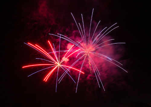 The annual fireworks display, shown above and below, received positive reviews from community members in Clearlake, Calif., on Saturday, July 2, 2016. Photos by Kurt Jensen/Lake County News. 070216jensenfireworks3